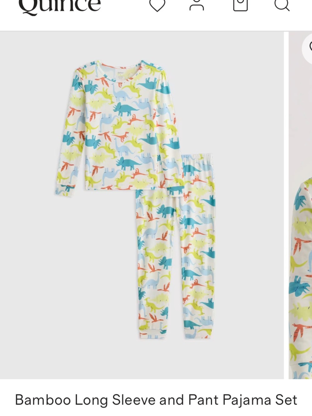 Quince 3 pack bamboo kids pajamas 4T Preowned - Picture 3 of 13